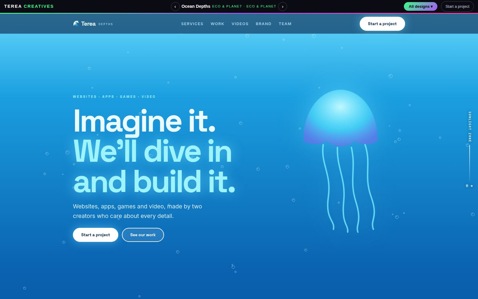 Ocean Depths design preview